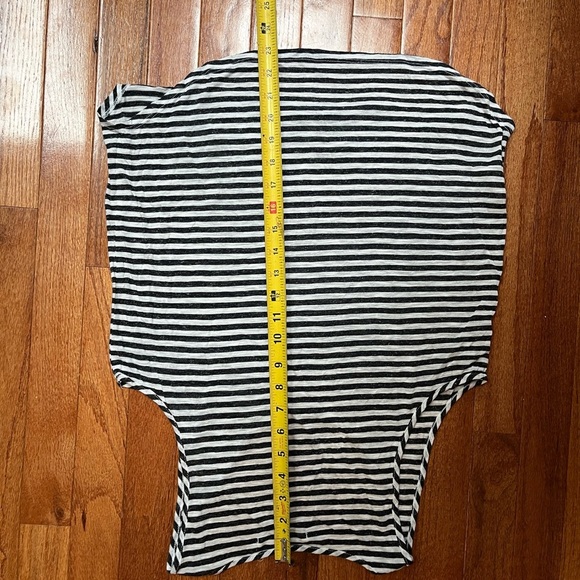 J brand Striped dark gray and White Tank Top women’s size medium - Picture 6 of 8